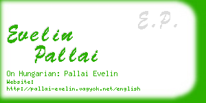 evelin pallai business card